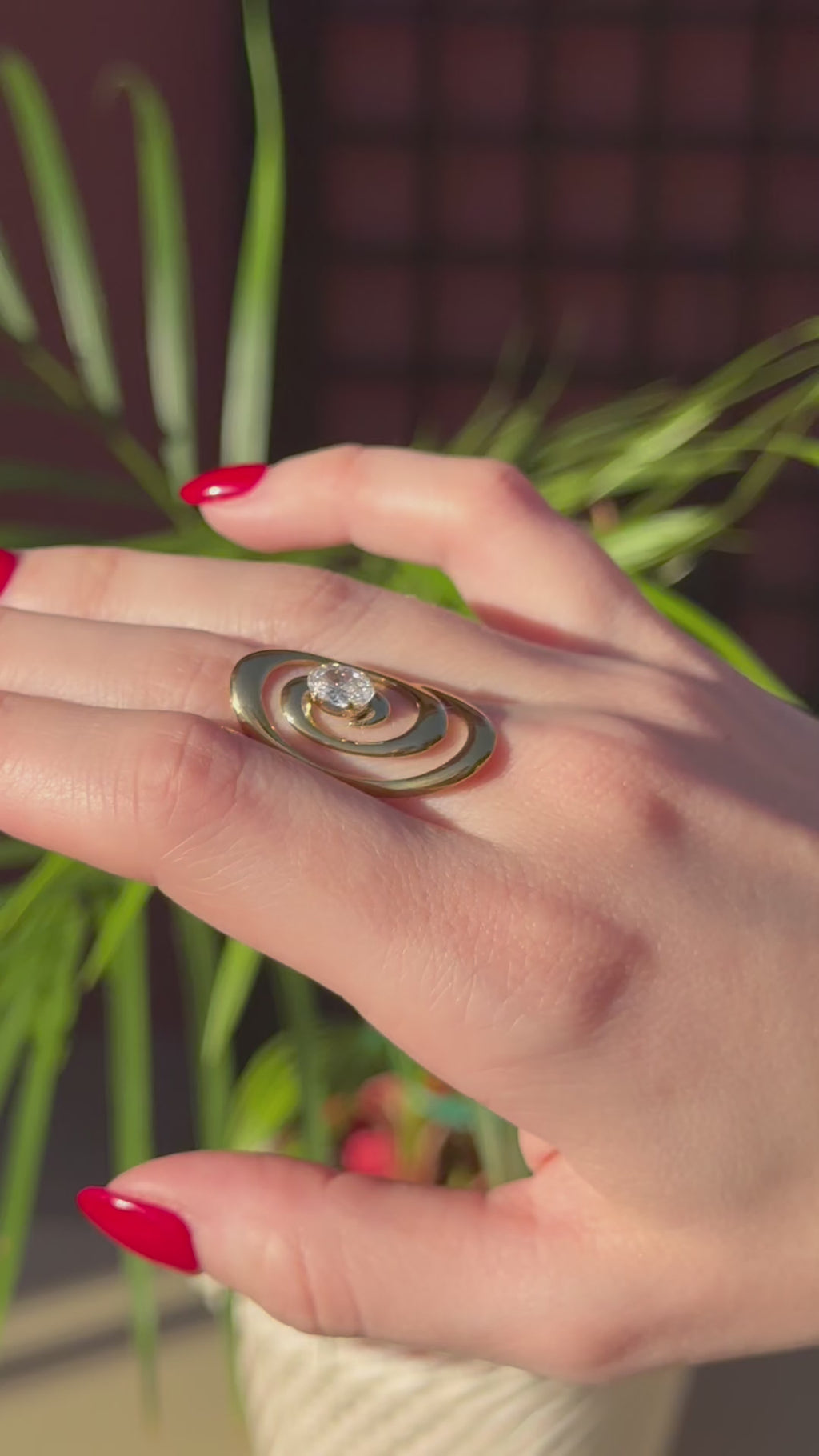 Anillo Halo Zircon