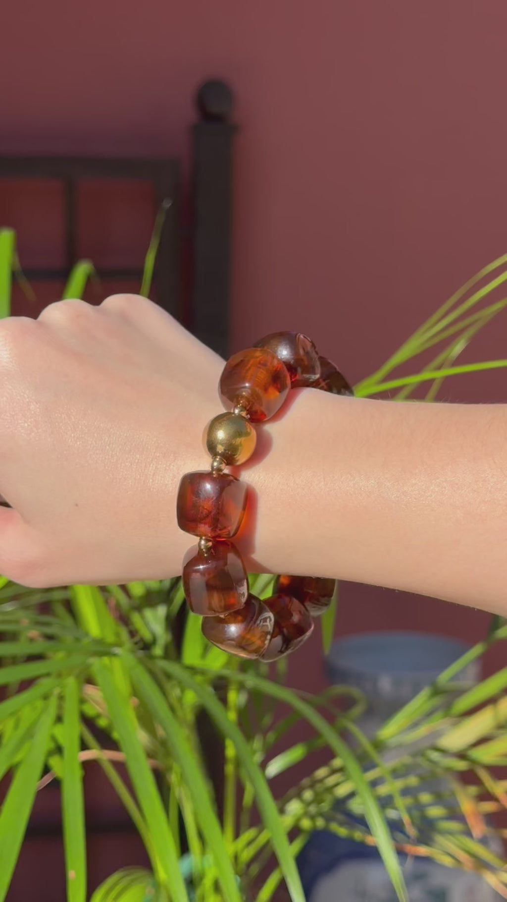 Pulsera Ámbar Cubo Doré