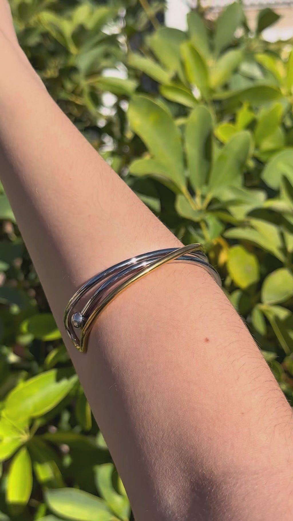 Brazalete Dúo Entrecruzado - Bicolor