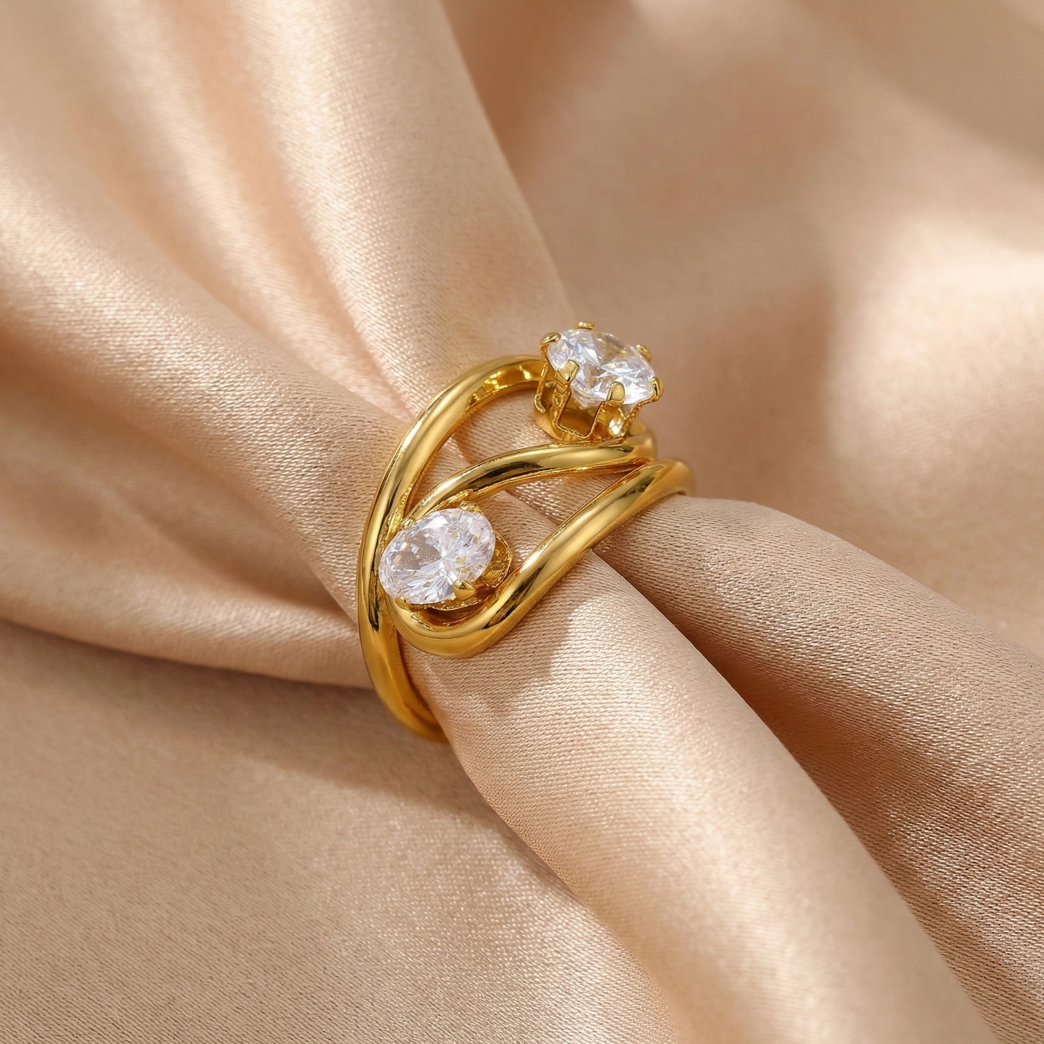 Anillo Destello Doble